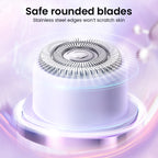 Women Electric Shaver Razor Trimmer, 2 In 1 Electric Shaver for Women, IPX7 Waterproof Dual Head Lady Shaver ,Painless Hair Remover, Facial Hair Removal for Women for Eyebrows, Lips and Body